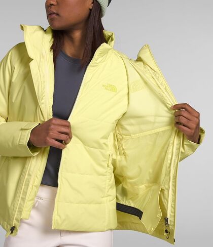 THE NORTH FACE Women's Clementine Triclimate Insulated Ski Jacket, Sun Sprite, Small in Saudi Arabia