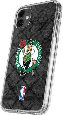 Skinit Clear Phone Case Compatible with iPhone 11 - Officially Licensed NBA Boston Celtics Dark Rust Design in Saudi Arabia