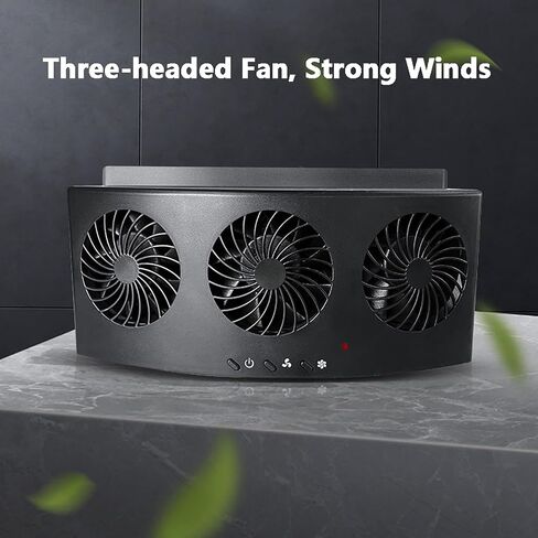 مروحة عادم نافذة السيارة ، USB شحن Ventilator Ventilator Chailing Cooling Amplifier Fans Fan Window Ventiator Fan مع الرياح القوية (أسود) in Kuwait