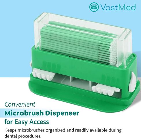 1PC Dental Grade Micro Applicator Dispenser مع حاوية واحدة بواسطة Vastmed | منظم حامل الفرشاة الدقيقة للأسنان in Saudi Arabia