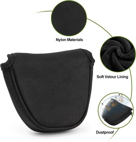 Golf Putter Covers Mallet Putter Headcover Golf Putter Headcovers with Magnetic Closure Golf Club Cover Golf Headcover for Most Brand in Saudi Arabia