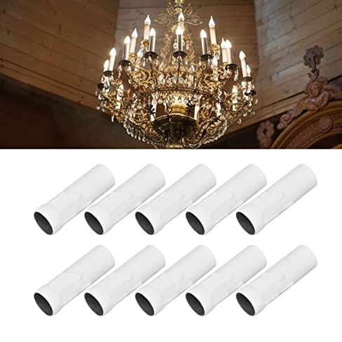 10pcs e14 شمعة مصباح حامل أنبوب الحديد المادة 25x80mm استبدال المباشر صنعة رائعة للثريات البلورية (#11) in Saudi Arabia