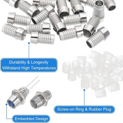 PATIKIL 3mm Emitting Diode Holder, 60 Pcs Plastic LED Holder Clip Mounting Bracket Socket Cap Nuts for Lamp Bulb Bezel Mount Panel LED Display, Black in Saudi Arabia