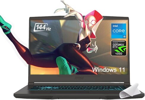 MSI Thin 15 Gaming Laptop 15.6" FHD IPS 144Hz Intel Octa-core i5-13420H (Beats i7-12650H) 32GB RAM 1TB SSD GeForce RTX 4060 Backlit USB-C Win11 w/ICP Hub in Saudi Arabia