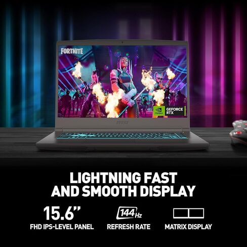 MSI Thin 15 Gaming Laptop 15.6" FHD IPS 144Hz Intel Octa-core i5-13420H (Beats i7-12650H) 32GB RAM 1TB SSD GeForce RTX 4060 Backlit USB-C Win11 w/ICP Hub in Saudi Arabia