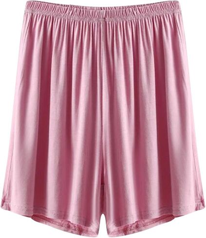 شورت بيجاما من القطن للنساء شورتات ناعمة ناعمة غير رسمية واسعة الساق خفيفة الوزن صالة مريحة PJ Bermuda بنطلون in Kuwait