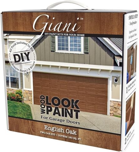 Giani Wood Look Paint Kit for Garage Doors (English Oak) in Saudi Arabia