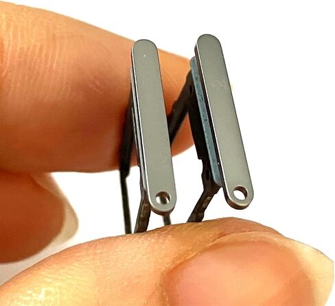 2pcs-Single SIM Card Tray Holder Slot + Card Ejector pin for Samsung Galaxy Z Flip 6 F741 (Silver) in Saudi Arabia