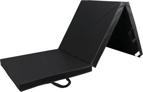 6 '× 2' Tri-Fold Portable Portable Exercise Gym Mat Extra Foam Foam Gymnastics Mat Aeromics Yoga Martial Arts Mma تمتد تمرينات أساسية مع حمل مقبض in Kuwait