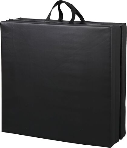 6 '× 2' Tri-Fold Portable Portable Exercise Gym Mat Extra Foam Foam Gymnastics Mat Aeromics Yoga Martial Arts Mma تمتد تمرينات أساسية مع حمل مقبض in Kuwait