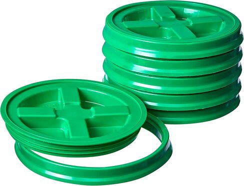 أغطية ختم غاما مقابل 3.5 و 5 و 6 و 7 جالون - حزمة من 6 أغطية غاما سوداء - أغطية Food Grade BPA قابلة لإعادة الاستخدام ، مصنوعة في الولايات المتحدة الأمريكية in Kuwait
