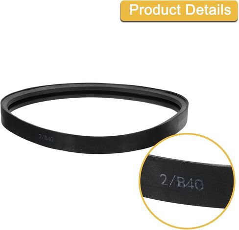 uxcell 2/B86 Classic Wrapped 2 Banded/2 Ribs V-Belt, 89" Outside Circumference Wrapped Industrial Rubber V-Belt B Profile V-Belt for Industrial Machinery Equipment, Black in Saudi Arabia