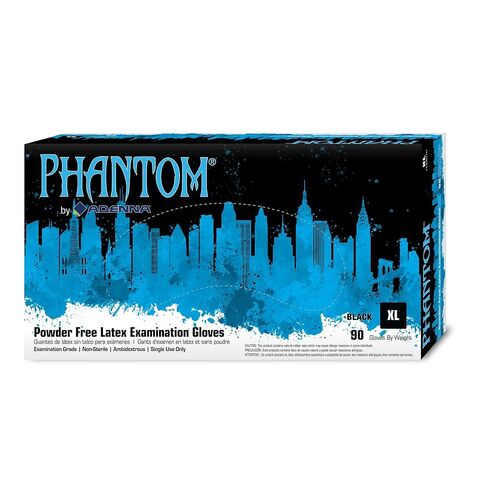 Phantom 6 mil Latex Powder Free Exam Gloves (Small -100) in Kuwait