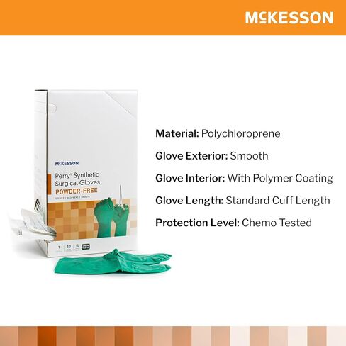 McKesson Perry Performance Plus Disposable Sterile Pair Polychloroprene Surgical Glove Extended Cuff Length in Saudi Arabia