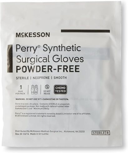 McKesson Perry Performance Plus Disposable Sterile Pair Polychloroprene Surgical Glove Extended Cuff Length in Saudi Arabia