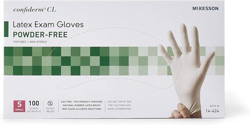 McKesson Exam Glove Confiderm NonSterile Ambidextrous Textured Fingertips Ivory Not Chemo Approved Small in Saudi Arabia