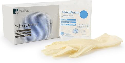 Disposable Sterile Nitrile Surgical Glove Standard Cuff Length SIZE 7.5 135275 50 per Box in Saudi Arabia