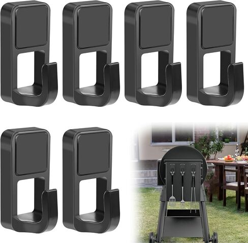 6 أجزاء من خطافات الشواية المغناطيسية ، خطافات مغناطيس للشوايات ، حامل أواني مغناطيسي شديدة التحمل لتعليق أدوات الشواء ، المطبخ ، الثلاجة ، الفرن ، المفتاح ، أكاليل الزهور in Kuwait