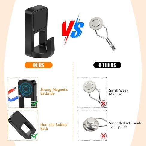 6 أجزاء من خطافات الشواية المغناطيسية ، خطافات مغناطيس للشوايات ، حامل أواني مغناطيسي شديدة التحمل لتعليق أدوات الشواء ، المطبخ ، الثلاجة ، الفرن ، المفتاح ، أكاليل الزهور in Kuwait