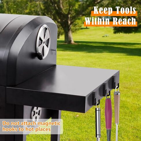 6 أجزاء من خطافات الشواية المغناطيسية ، خطافات مغناطيس للشوايات ، حامل أواني مغناطيسي شديدة التحمل لتعليق أدوات الشواء ، المطبخ ، الثلاجة ، الفرن ، المفتاح ، أكاليل الزهور in Kuwait