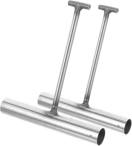 ARTIBETTER 2pcs Heavy-Duty Manhole Cover Hook Stainless Steel T-Shaped Lifter Tool for Lifting and Pulling Manhole Lids for Sliding Doors and Sewer Applications in Saudi Arabia