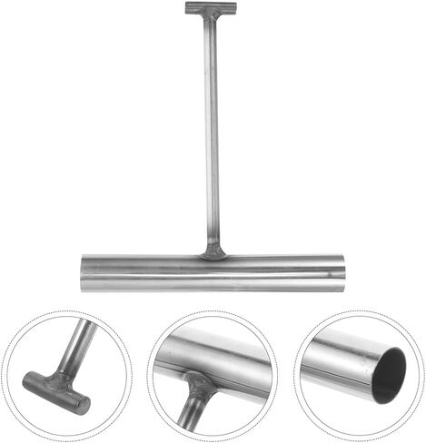 ARTIBETTER 2pcs Heavy-Duty Manhole Cover Hook Stainless Steel T-Shaped Lifter Tool for Lifting and Pulling Manhole Lids for Sliding Doors and Sewer Applications in Saudi Arabia