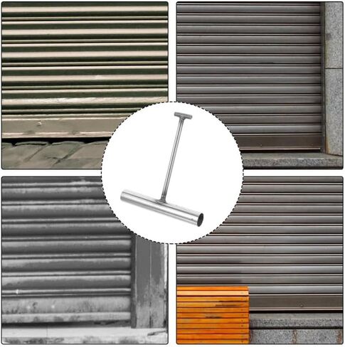 ARTIBETTER 2pcs Heavy-Duty Manhole Cover Hook Stainless Steel T-Shaped Lifter Tool for Lifting and Pulling Manhole Lids for Sliding Doors and Sewer Applications in Saudi Arabia