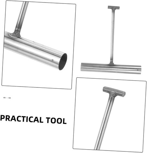 Angoily 2PCS Heavy Duty T-Shaped Manhole Hook for Lifting Manhole Covers, Storm Drains, Stainless Steel Drain Lifting Hooks for Utility Work in Saudi Arabia