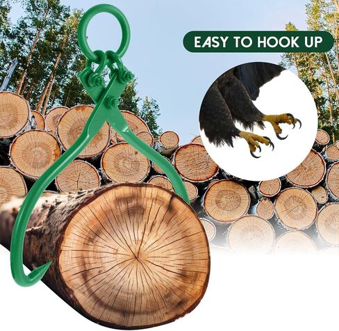 Barydat Timber Claw Hook 18 بوصة السجل رفع الملقط السجل الخشبي الشاقية السجل المسبق خطاف الصلب Skidding ملقط لجرار الشاحنة معالجة الفك السحب in Saudi Arabia