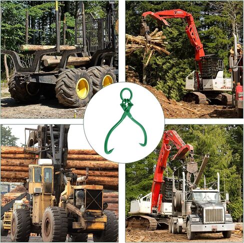 Barydat Timber Claw Hook 18 بوصة السجل رفع الملقط السجل الخشبي الشاقية السجل المسبق خطاف الصلب Skidding ملقط لجرار الشاحنة معالجة الفك السحب in Saudi Arabia