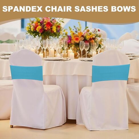 Patikil Premium Spandex Chair Sashes أقواس ، 25 PCS مرنة تمتد تغطية الفرقة تغطية الفرقة مع مشبك شريط التمرير لزخارف حفلات عيد الميلاد ، Orange Red in Saudi Arabia
