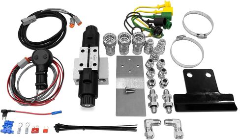 Summit Hydraulics Universal Hydraulic Third Function Valve Kit w/Joystick Handle, 15 GPM, 1/2" Ag Couplers & Fittings in Saudi Arabia