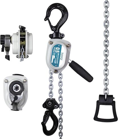 Mini Chain Hoist 1100lb Toyo Toyo Lever Hoist 1/2 Ton Mini Puller 10ft Hand Lever Chain Coist 3M Come Ratchet Laver Clock Garages Machinery Machinery in Kuwait