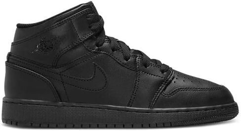 Nike Air Jordan 1 Mid GS Black/Black-Black Size 5.5 in Saudi Arabia
