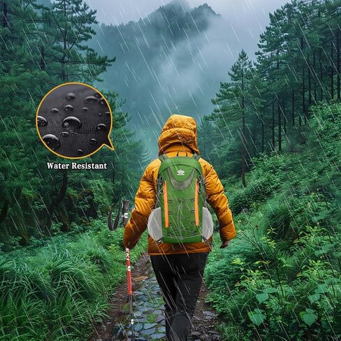 Hiking Backpack,Camping Backpack,35L Water Resistant Hiking Daypack,Lightweight Travel Daypack, Purple in Saudi Arabia