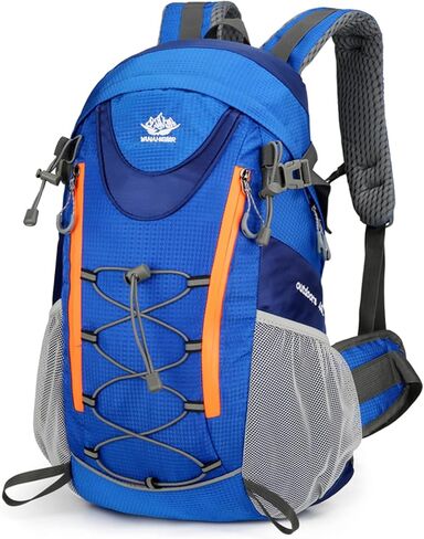 Hiking Backpack,Camping Backpack,35L Water Resistant Hiking Daypack,Lightweight Travel Daypack, Purple in Saudi Arabia
