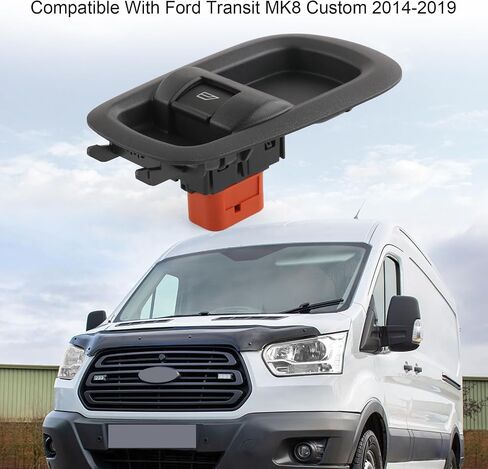 Door Window Switch Driver Side Compatible with Ford Transit MK8 Custom 2014-2019, Replace 2029885 1791339 in Saudi Arabia