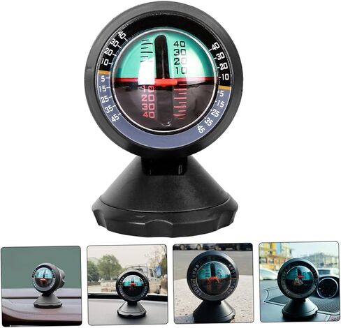VALICLUD Car Inclinometer Level Vehicle Slope Gauge Compact Tilt Measuring Tool for Outdoor Biking Boating Driving in Saudi Arabia