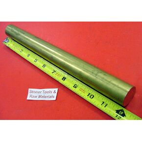 1-1/2" C360 Brass Round Rod 12" Long +.07"/-0 Solid 1.50" OD x 12.0" H02 Lathe Bar Stock in Saudi Arabia