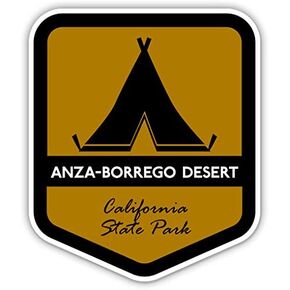 Squiddy Anza -Borrego Desert State Park California - ملصق فينيل للهاتف ، الكمبيوتر المحمول ، زجاجة ماء (3 ") in Kuwait