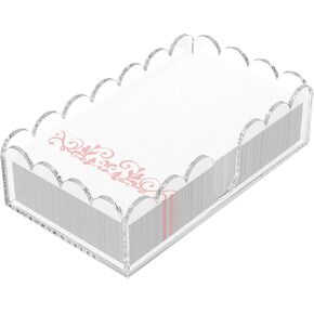 Yageli Clear Clear Acrylic Fedicking Holder - صينية أسقلفية أنيقة للكوكتيل والحمام والمطبخ وتناول الطعام - منشفة ورقية متميزة ومنظم منديل يمكن التخلص منها لحفلات الزفاف والبارات والفنادق والمنزل (5.4 × 5.2 بوصة) in Kuwait