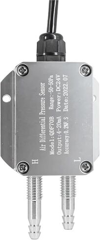 4-20mA RS485 Digital Differential Pressure Gauge -10-10Kpa -100-100Kpa to 0-10V 0-5V 1-5V Wind Air Pressure Transmitter Sensor(4-20mA-LCD,0-1Kpa) in Saudi Arabia