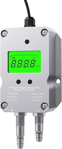 4-20mA RS485 Digital Differential Pressure Gauge -10-10Kpa -100-100Kpa to 0-10V 0-5V 1-5V Wind Air Pressure Transmitter Sensor(4-20mA-LCD,0-1Kpa) in Saudi Arabia