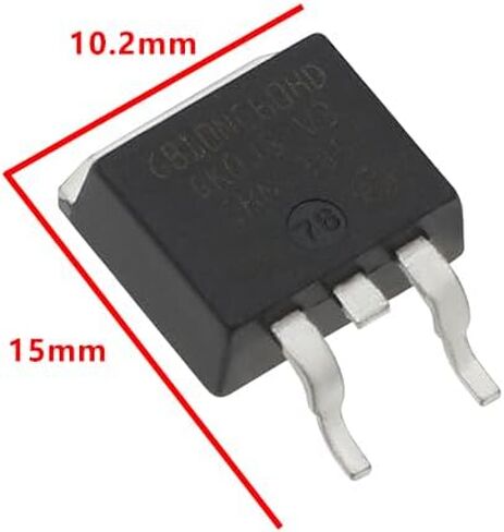10pcs TO-263 N-Channel Transistor GB10NC60HD GB10NC60KD STGB10NC60HD 600V 10A D2PAK Compatible with Miele ELP-265 ELP-266 Spare Part in Saudi Arabia
