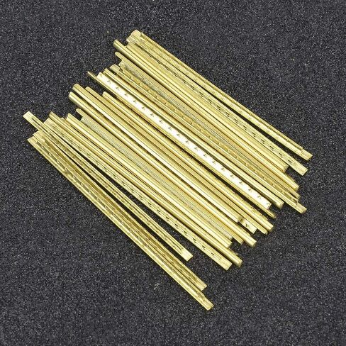 Alomejor Classical Guitar Brass Fret Wire Set with 2.2mm Wide for Guitar Enthusiasts and Professionals, 19pcs Fingerboard Fret Wire Suitable for Folk and Classic Bass in Saudi Arabia