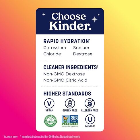 محلول kinderlyte electrolete ، ترطيب أسرع 2x مقابل الماء وحده ، لا توجد محليات أو نكهات اصطناعية ، لا أصباغ اصطناعية ، لكمة استوائية ، للأطفال والبالغين ، 33.8 أوقية (حزمة 6) in Kuwait