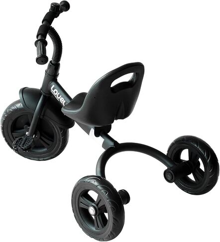Qaba Toddler Tricycle, Kids Trike, 3-Wheel Bike for Toddlers 2-5 Years, Recreation Baby Tricycle for Boys and Girls with Bell Indoor Outdoor, Black in Kuwait