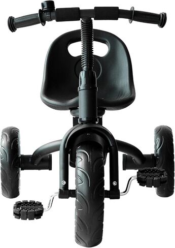 Qaba Toddler Tricycle, Kids Trike, 3-Wheel Bike for Toddlers 2-5 Years, Recreation Baby Tricycle for Boys and Girls with Bell Indoor Outdoor, Black in Kuwait