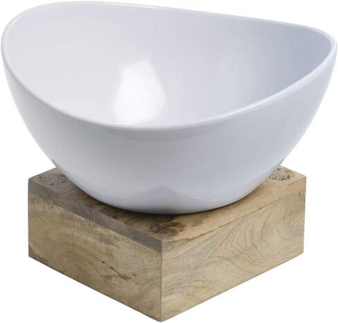 HUBERT Sixth Size Pan Housing Mango Wood - 6 1/2"L x 7"W x 3"H in Saudi Arabia