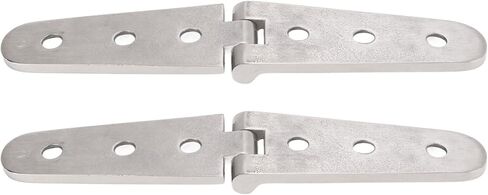 KIMISS Heavy Duty 316 Stainless Steel Strap Hinge for Boats, Doors, Gates & Sheds – Mirror Polished Marine Hardware with Easy Installation (2 Holes: 103x27mm/4.06x1.06in) in Kuwait